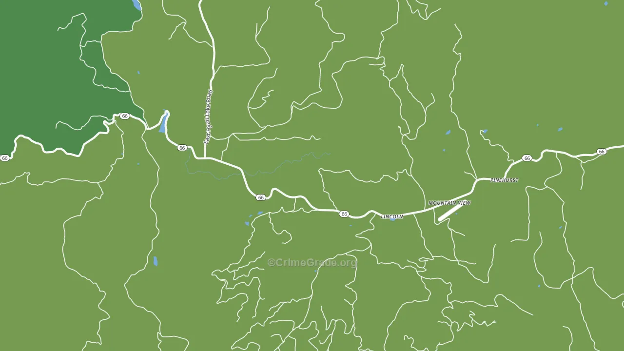 Lincoln, OR Map of Vandalism Rates