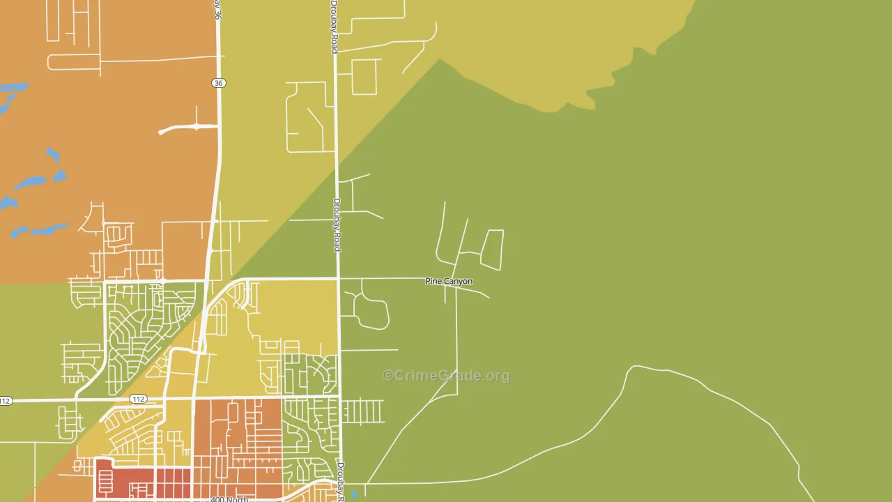 Lincoln, UT Map of Vandalism Rates