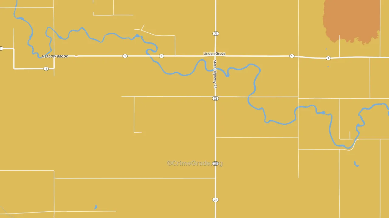 Linden Grove, MN Map of Vandalism Rates