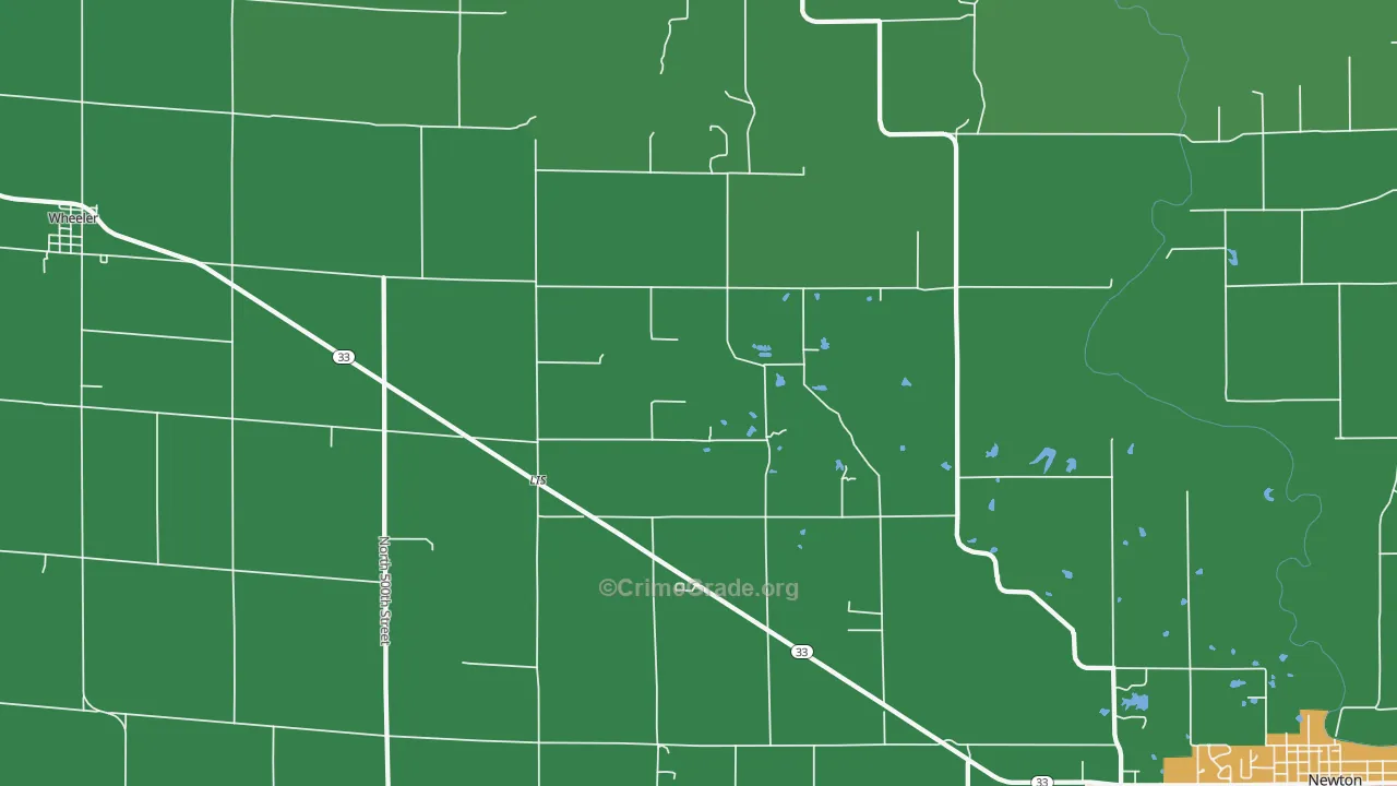 Lis, IL Map of Vandalism Rates