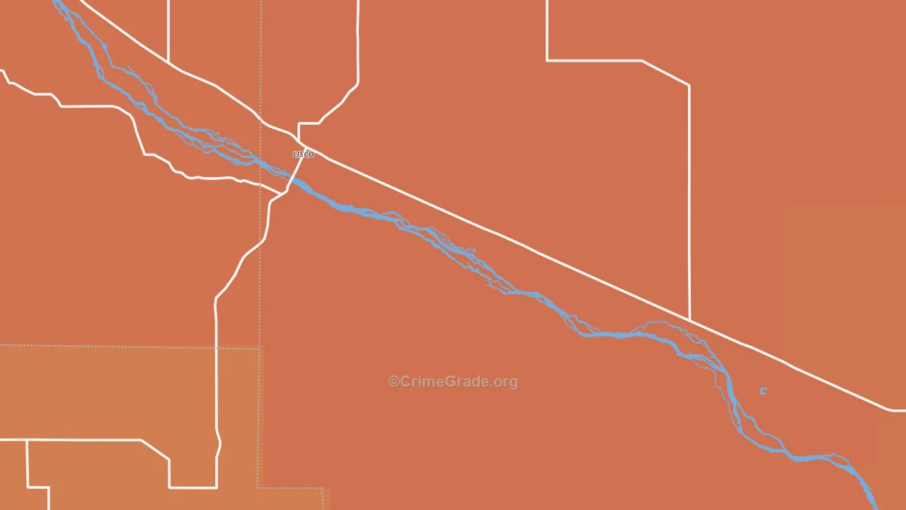 Lisco, NE Map of Vandalism Rates