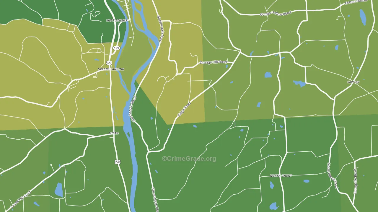 Litchfield, PA Map of Vandalism Rates