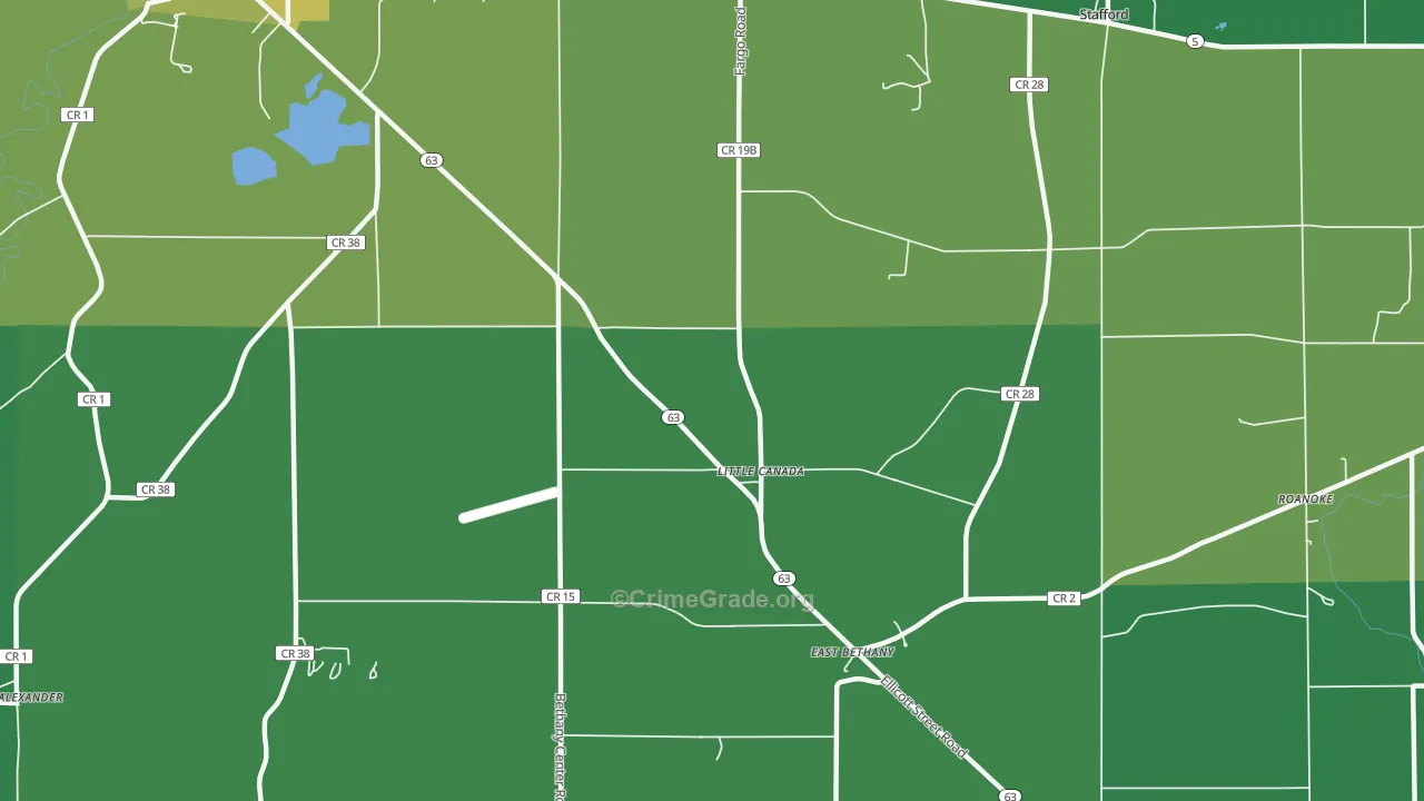 Little Canada, NY Map of Vandalism Rates