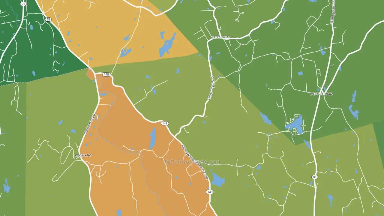 Little City, CT Map of Vandalism Rates