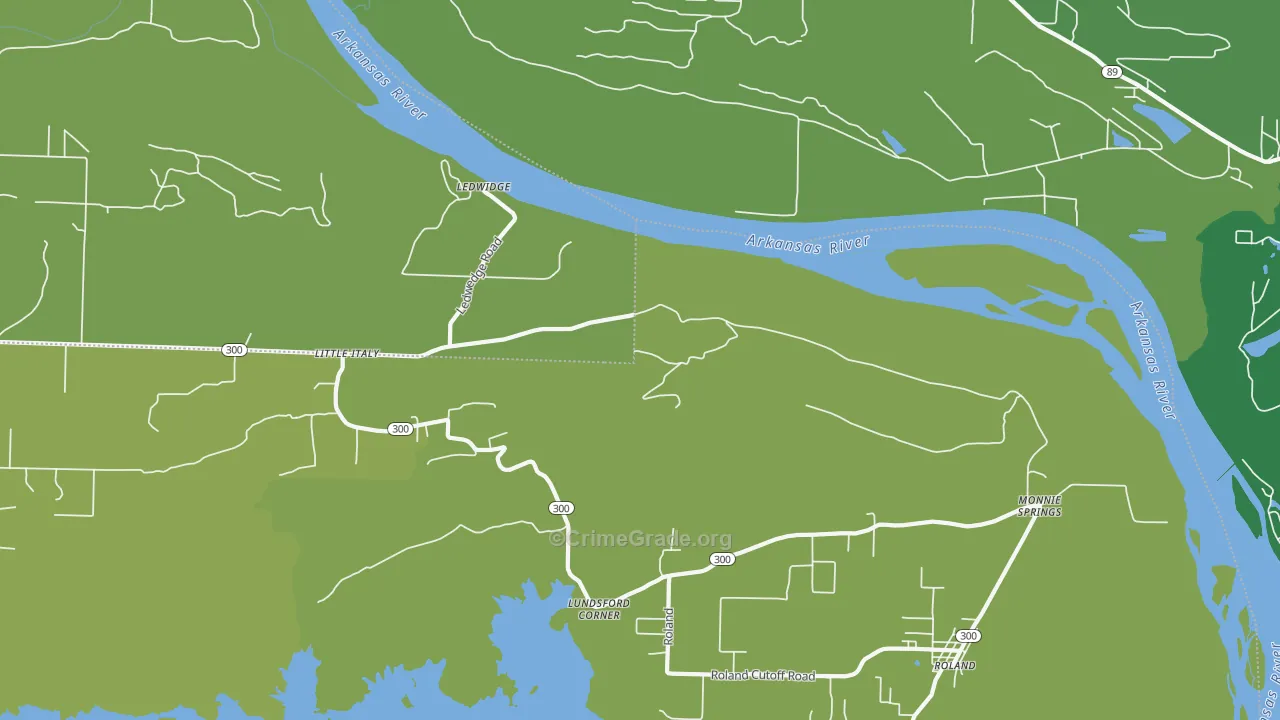 Little Italy, AR Map of Vandalism Rates