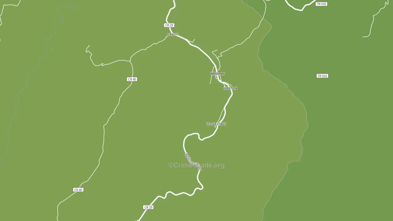 Little Italy, WV Map of Vandalism Rates