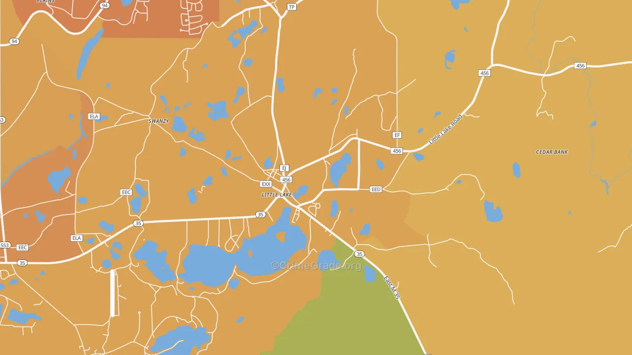 Little Lake, MI Map of Vandalism Rates