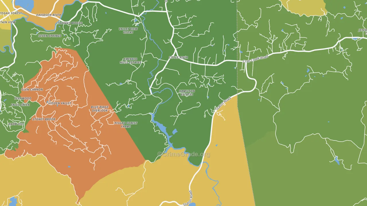 Little River, NC Map of Vandalism Rates