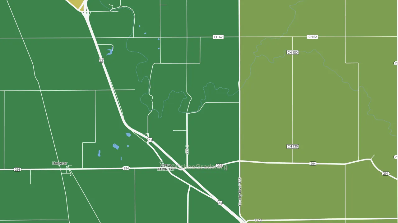 Little Sandusky, OH Map of Vandalism Rates