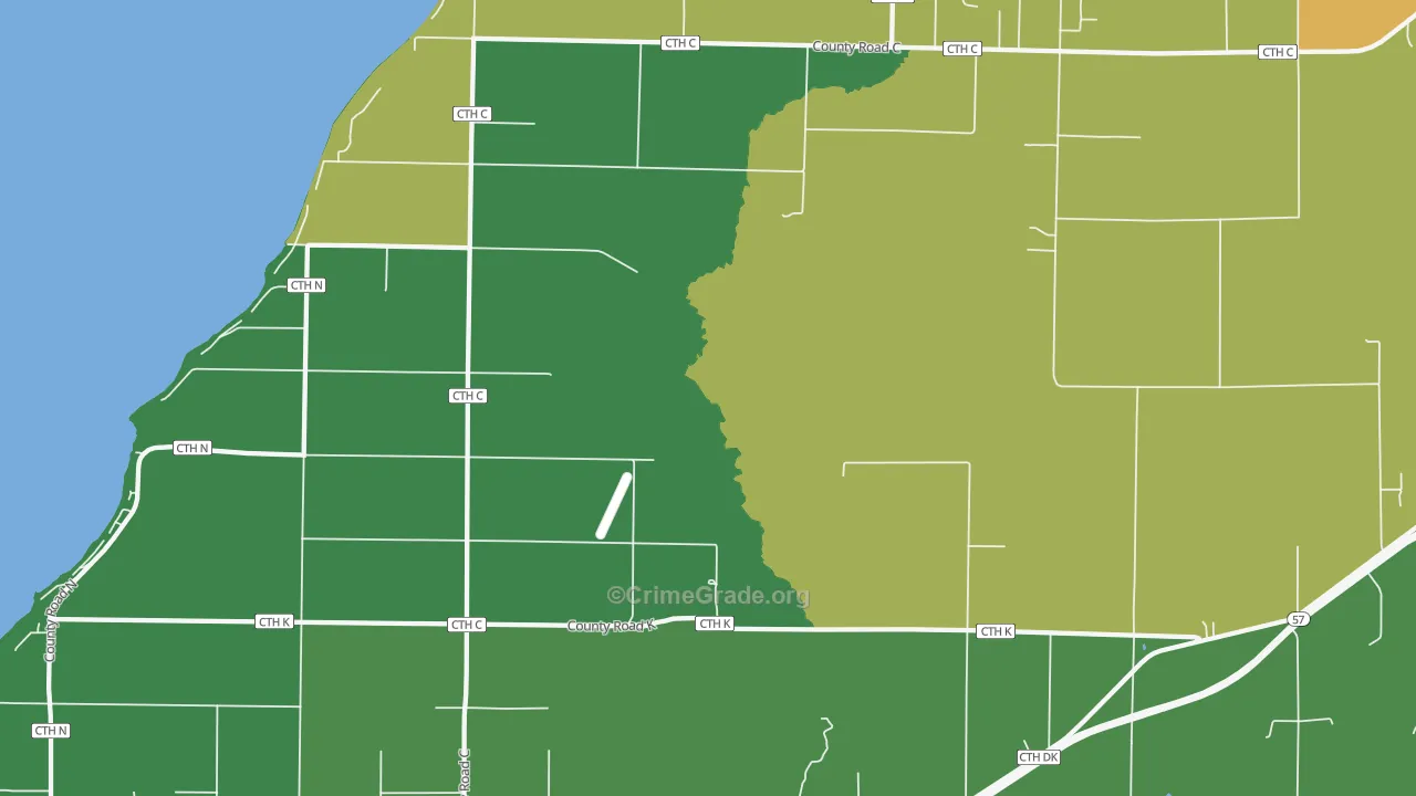 Little Sturgeon, WI Map of Vandalism Rates
