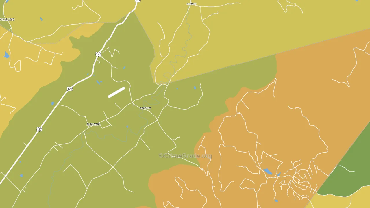 Litton, TN Map of Vandalism Rates