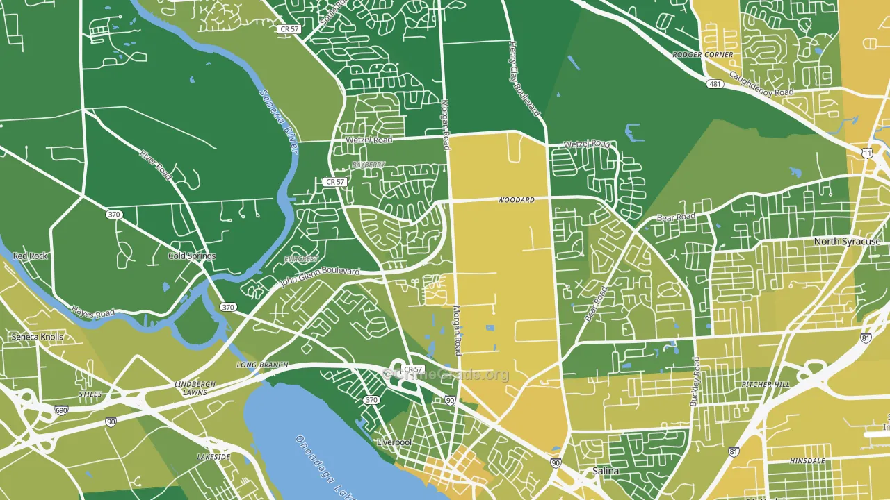 Liverpool, NY Map of Vandalism Rates