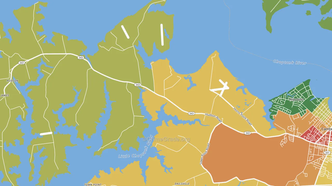 Lloyds, MD Map of Vandalism Rates