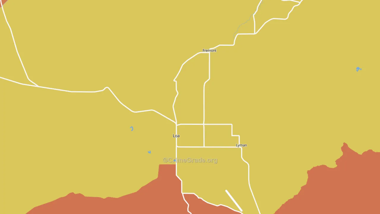 Loa, UT Map of Vandalism Rates