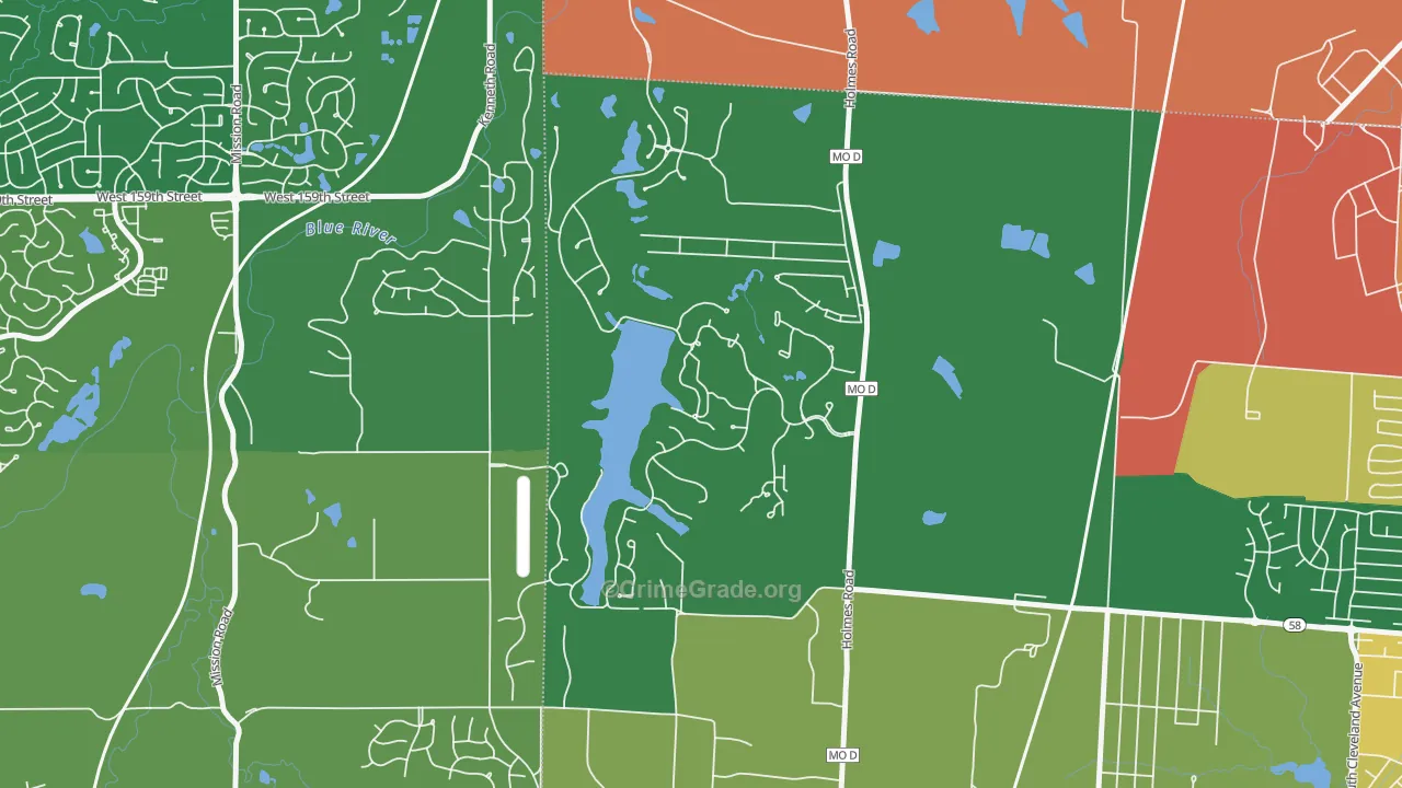 Loch Lloyd, MO Map of Vandalism Rates