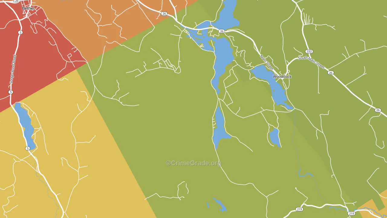 Locke Mills, ME Map of Vandalism Rates