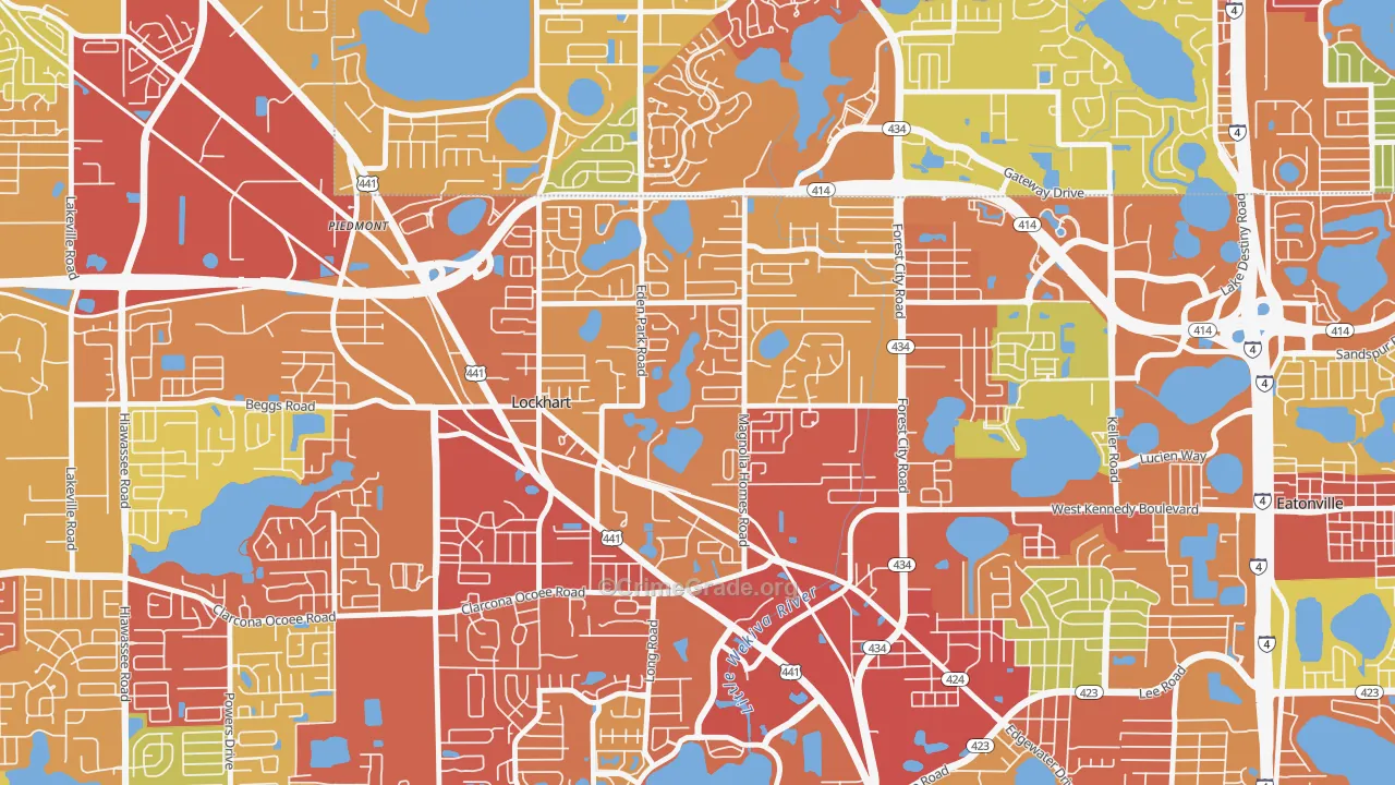 Lockhart, FL Map of Vandalism Rates