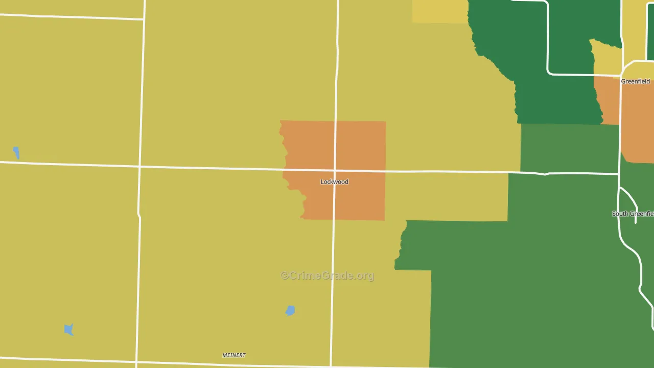 Lockwood, MO Map of Vandalism Rates