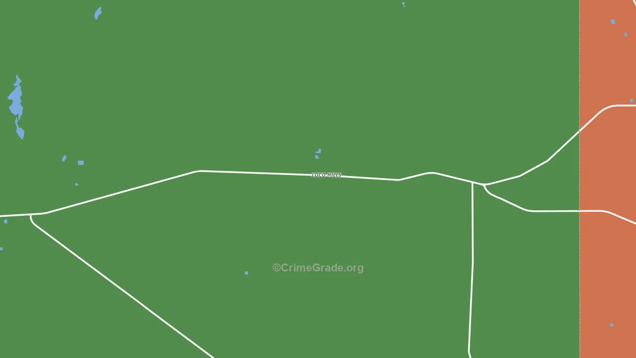 Loco Hills, NM Map of Vandalism Rates
