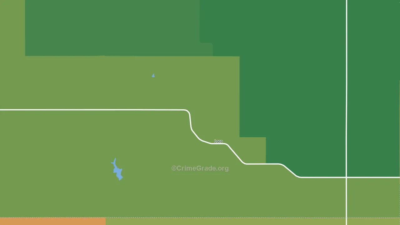 Loco, OK Map of Vandalism Rates