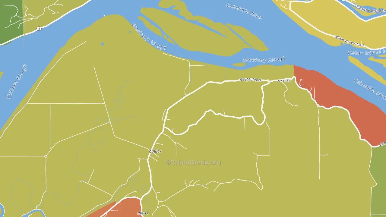 Locoda, OR Map of Vandalism Rates