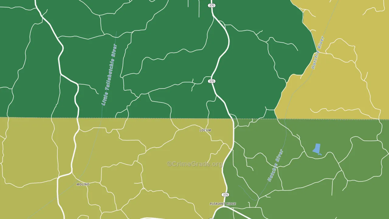Locum, MS Map of Vandalism Rates