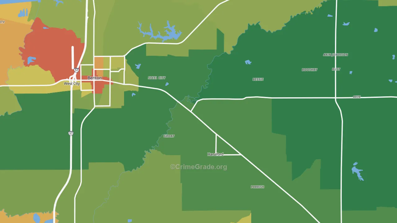 Logan, IL Map of Vandalism Rates
