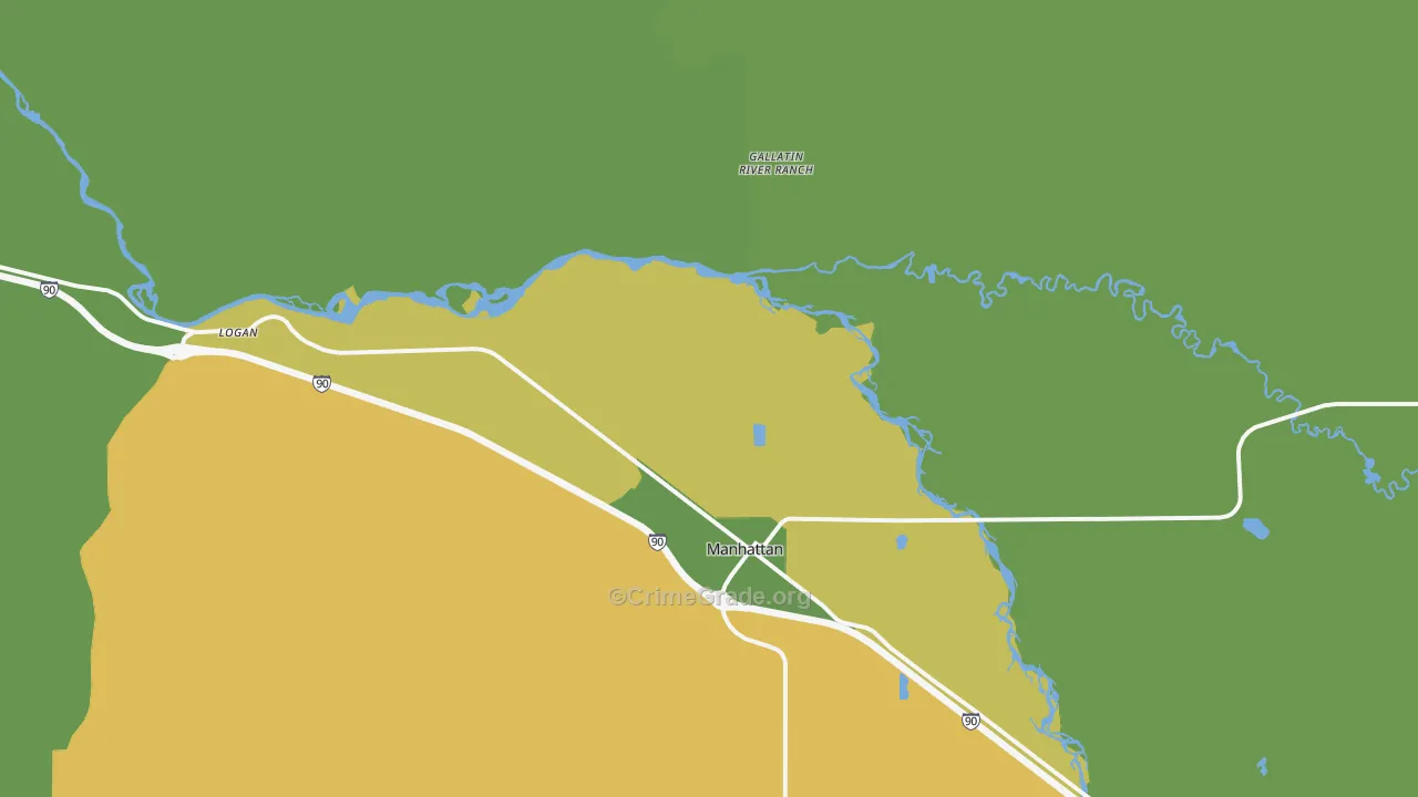 Logan, MT Map of Vandalism Rates