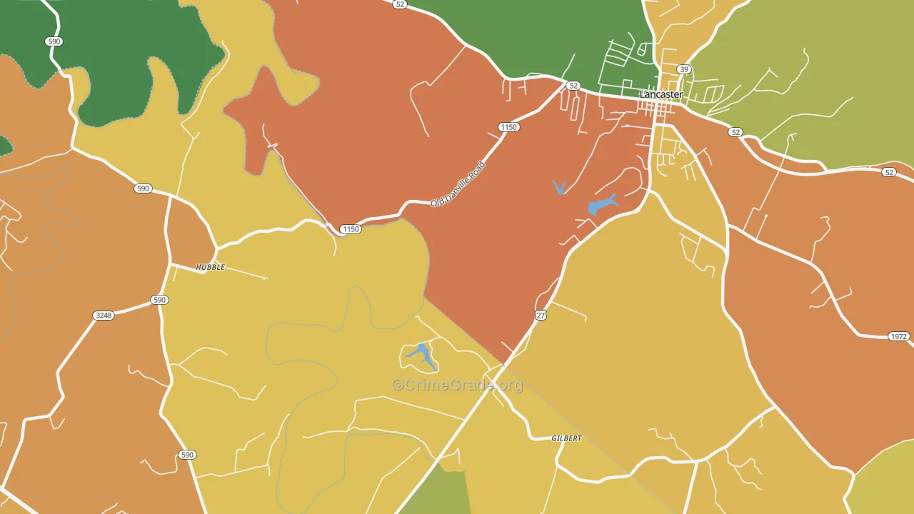 Logantown, KY Map of Vandalism Rates