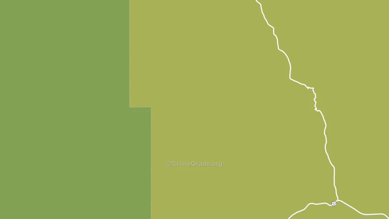 Lolo Hot Springs, MT Map of Vandalism Rates