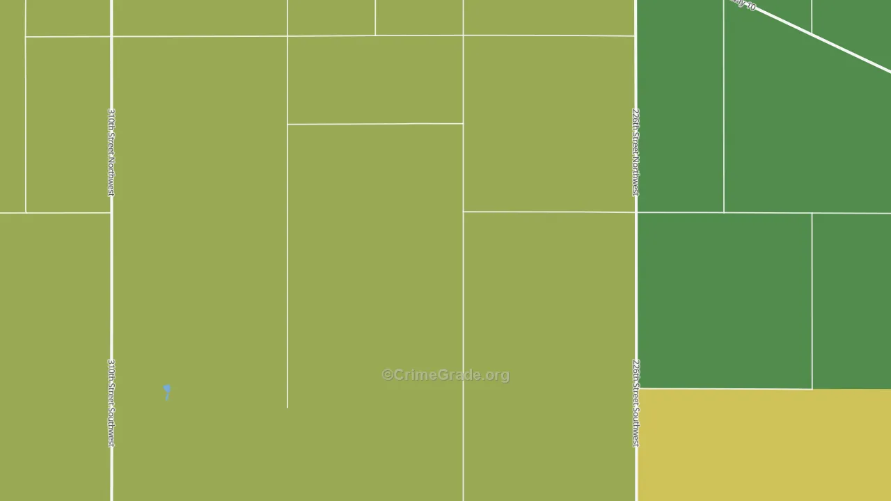 Lone Tree, ND Map of Vandalism Rates