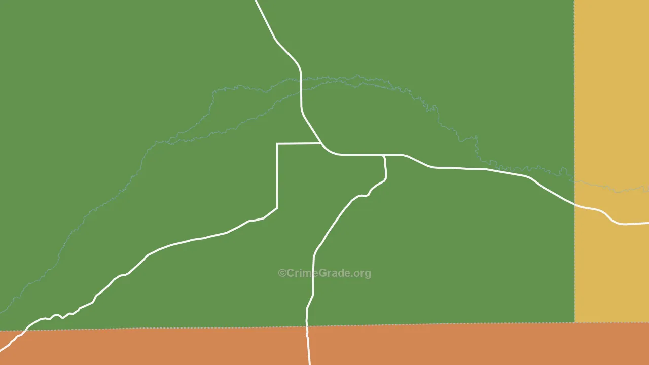 Lonetree, WY Map of Vandalism Rates