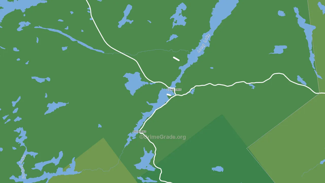 Long Lake, NY Map of Vandalism Rates