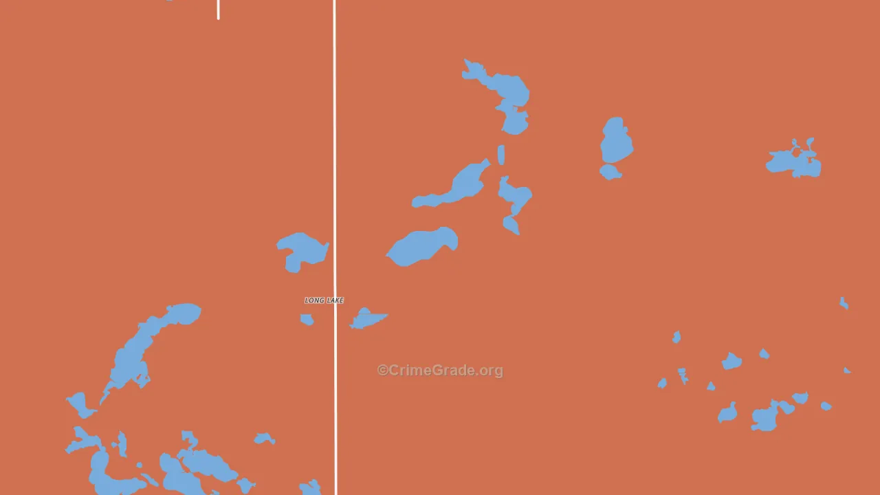 Long Lake, SD Map of Vandalism Rates