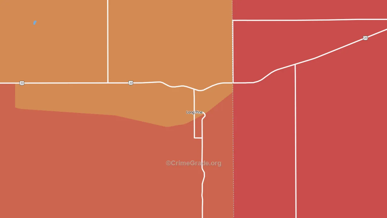 Long Pine, NE Map of Vandalism Rates