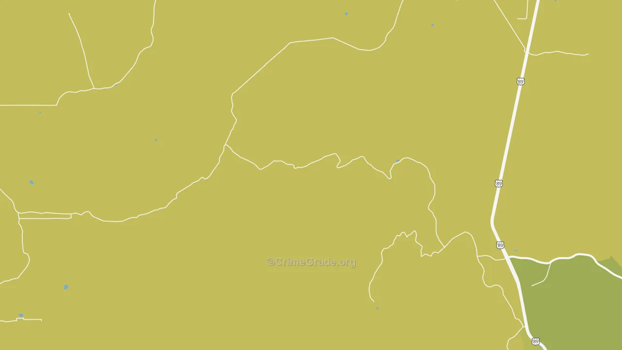 Long Valley, AZ Map of Vandalism Rates