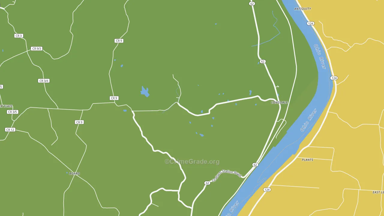 Longdale, WV Map of Vandalism Rates