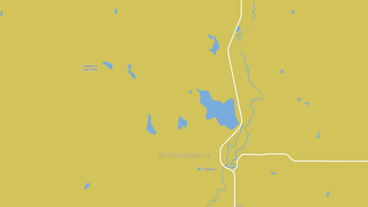 Lookout, CA Map of Vandalism Rates