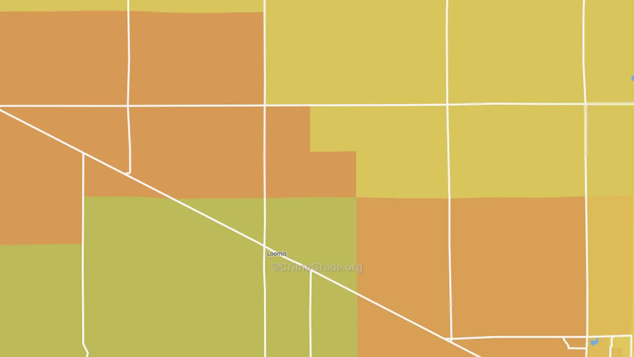 Loomis, NE Map of Vandalism Rates