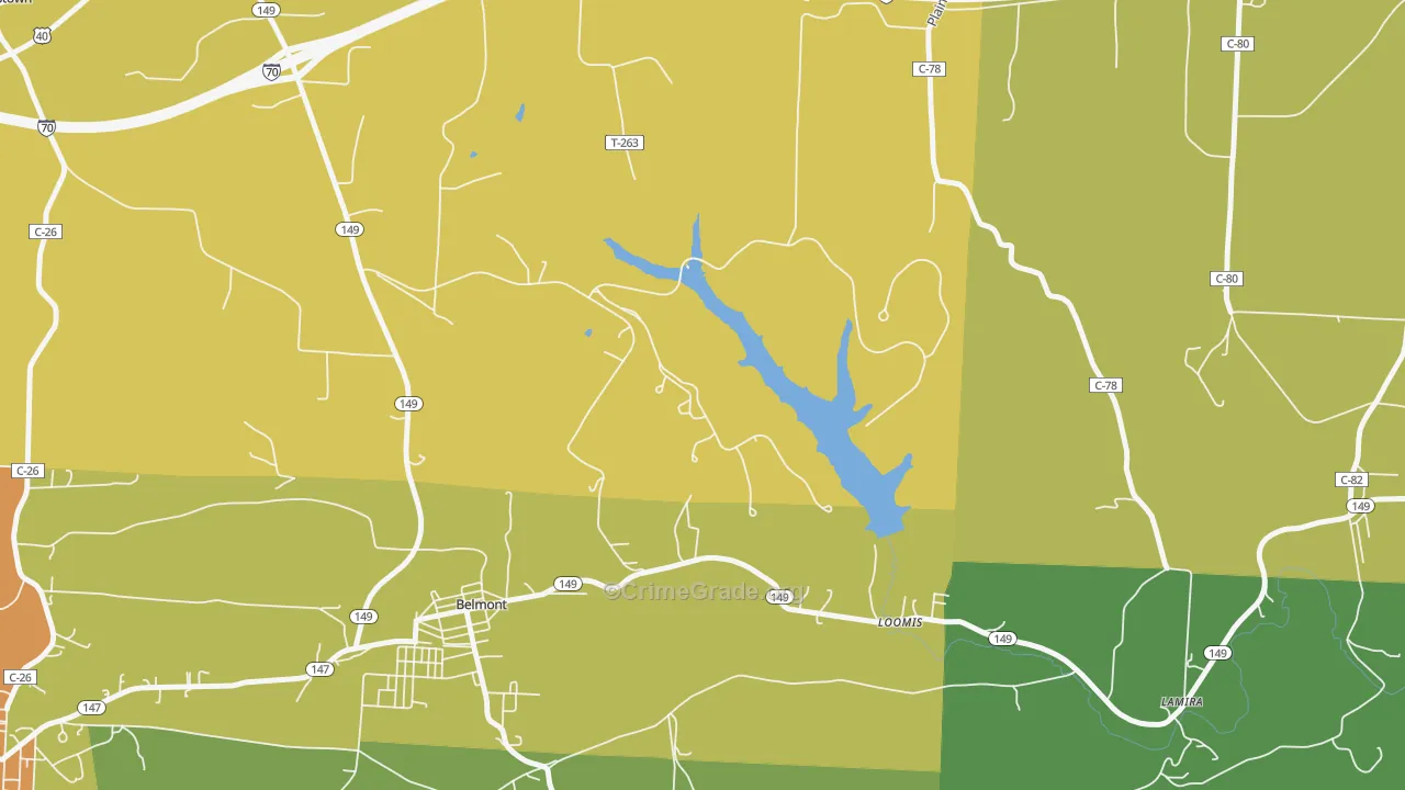 Loomis, OH Map of Vandalism Rates