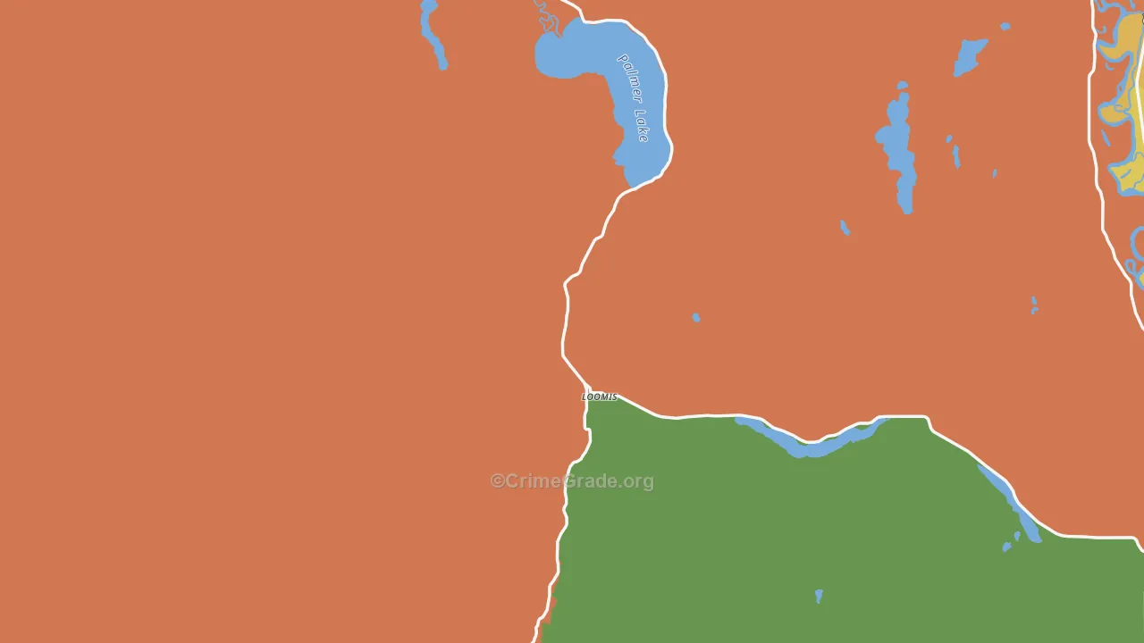 Loomis, WA Map of Vandalism Rates
