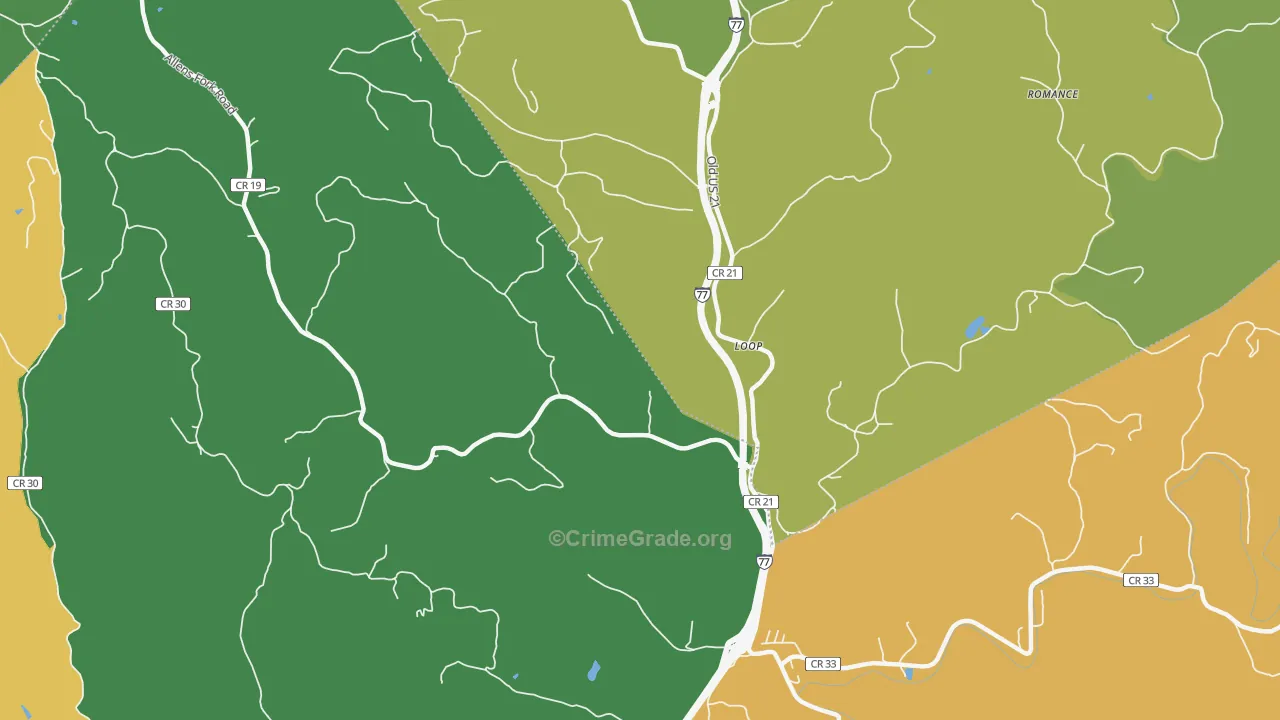 Loop, WV Map of Vandalism Rates
