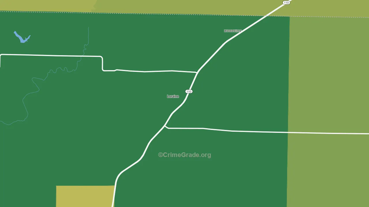 Loraine, IL Map of Vandalism Rates