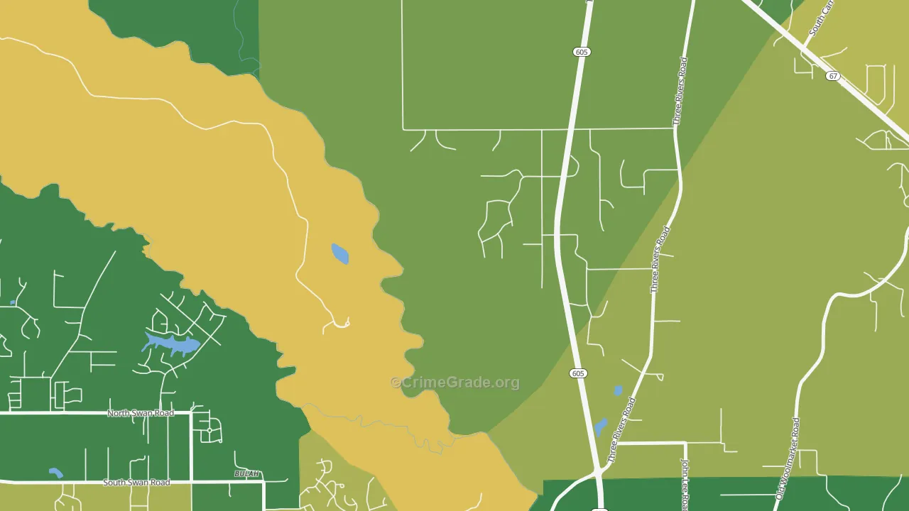 Loraine, MS Map of Vandalism Rates