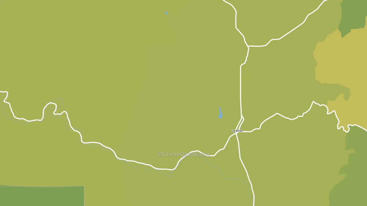 Lorane, OR Map of Vandalism Rates
