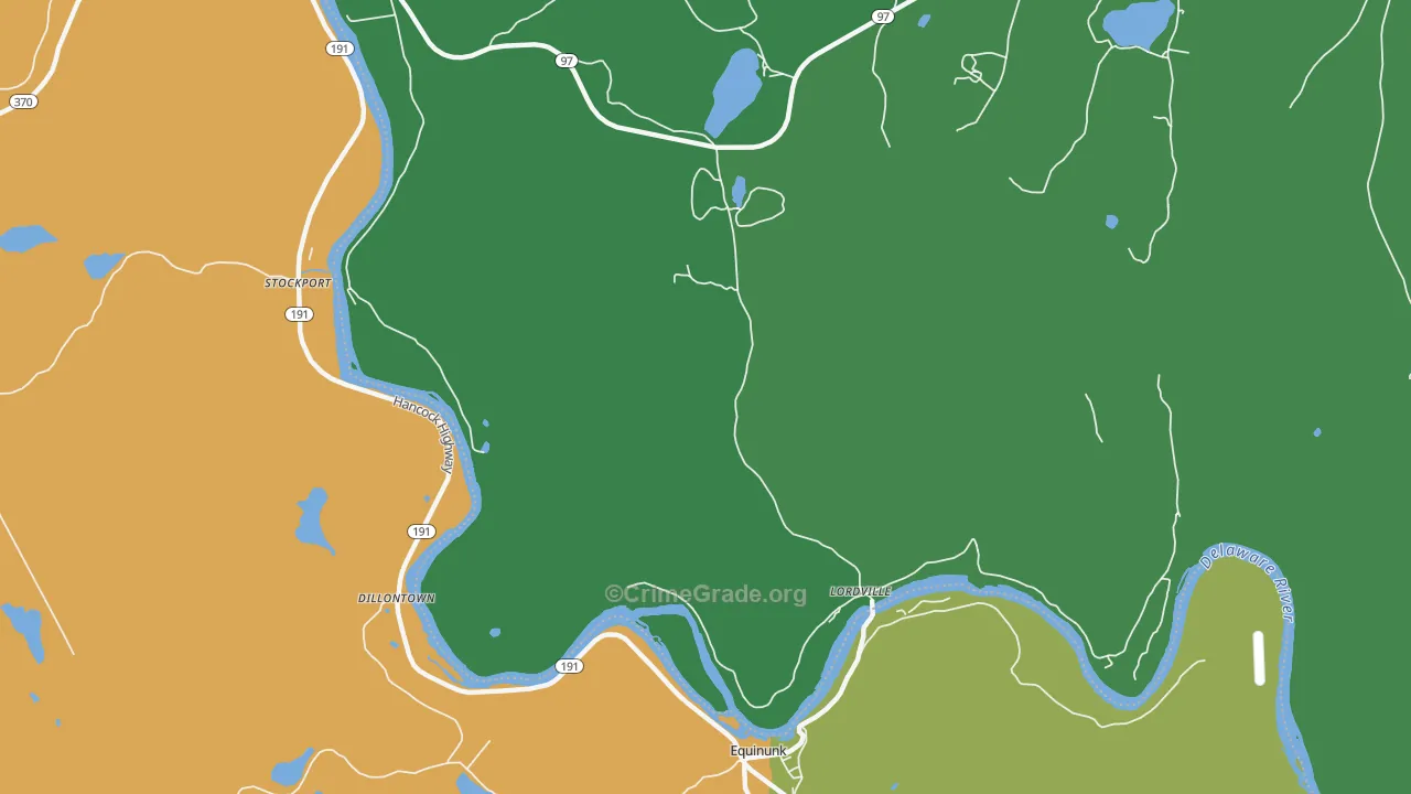 Lordville, NY Map of Vandalism Rates