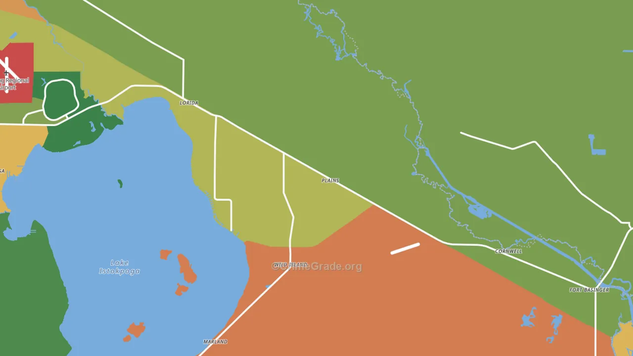 Lorida, FL Map of Vandalism Rates