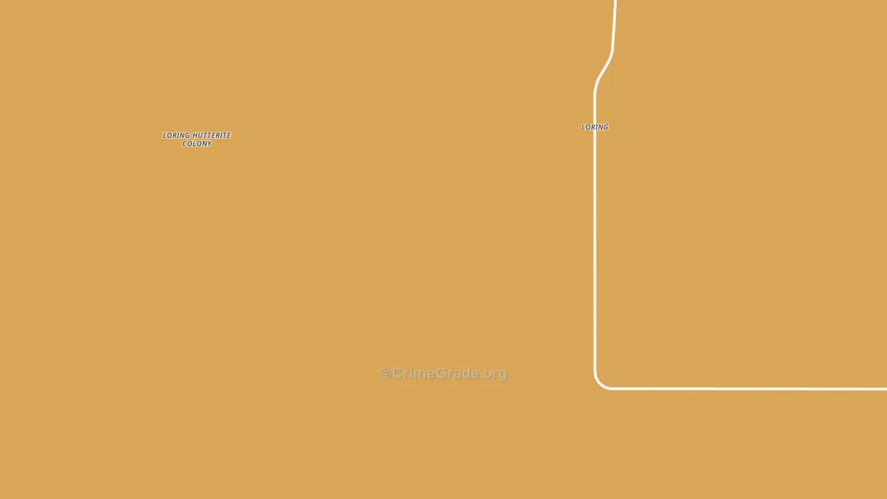 Loring, MT Map of Vandalism Rates