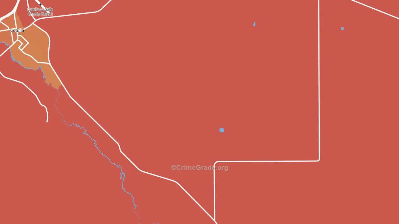 Los Angeles, TX Map of Vandalism Rates