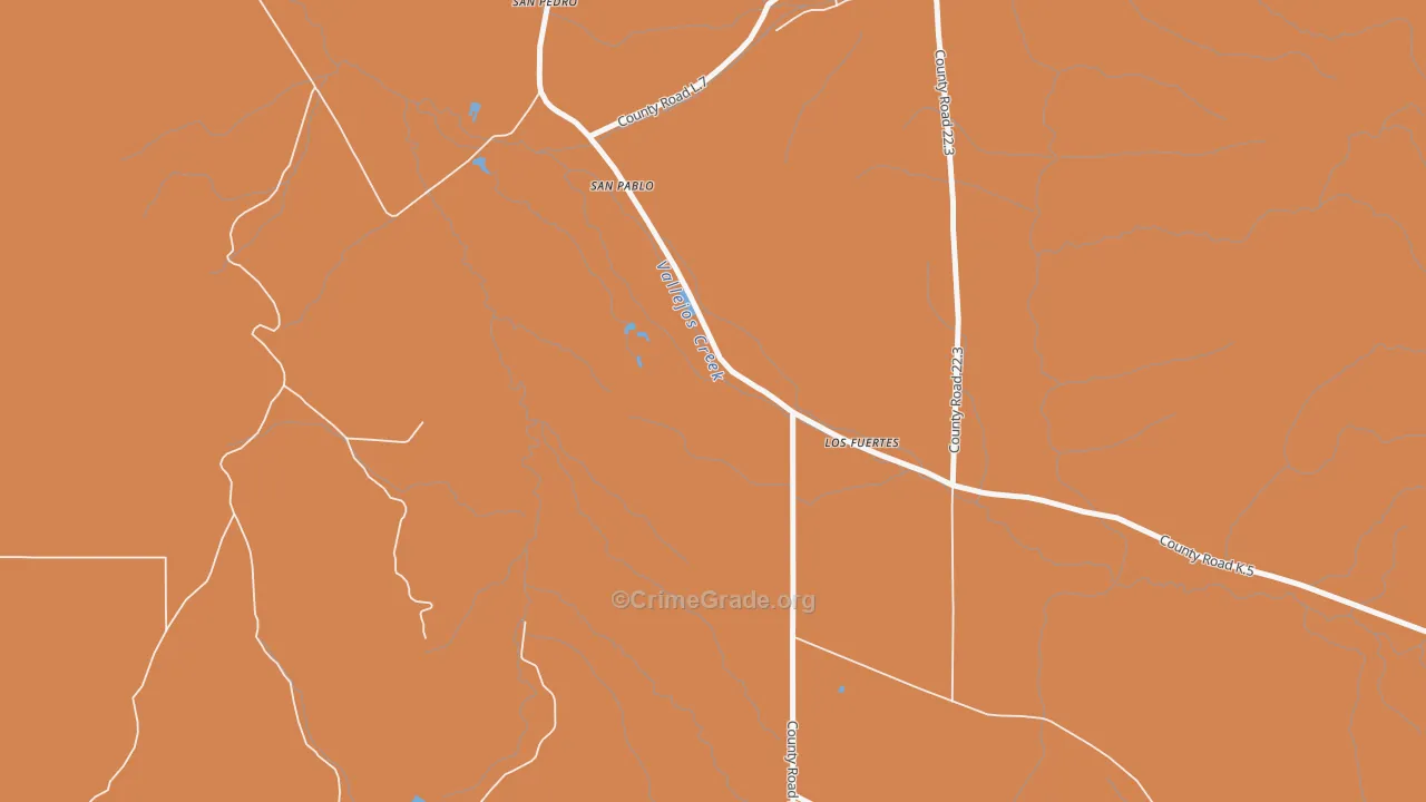 Los Fuertes, CO Map of Vandalism Rates